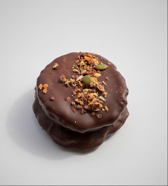 Alfajor Dulce de Leche. Sin gluten, Vegetariano, Sin azúcar
