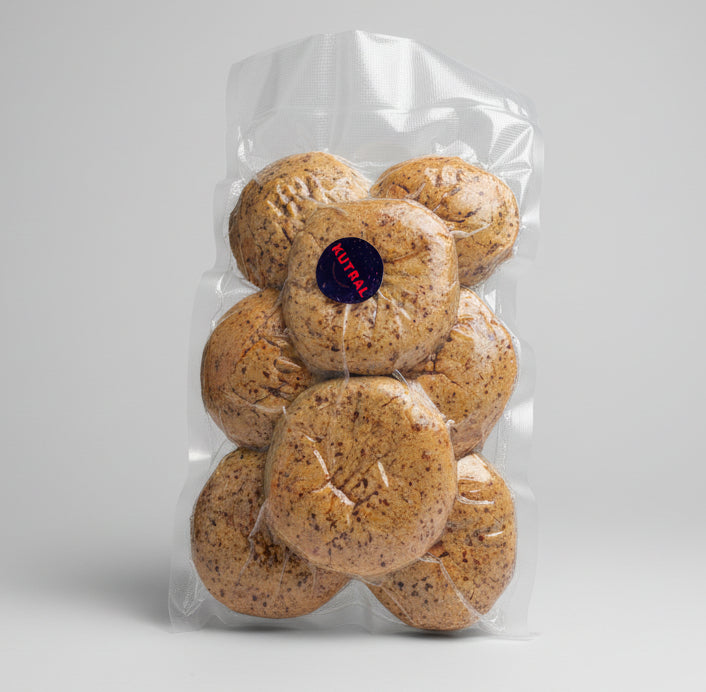 Pan Amasado Integral. Sin gluten, APLV, Vegano. Paquete de 8 unidades