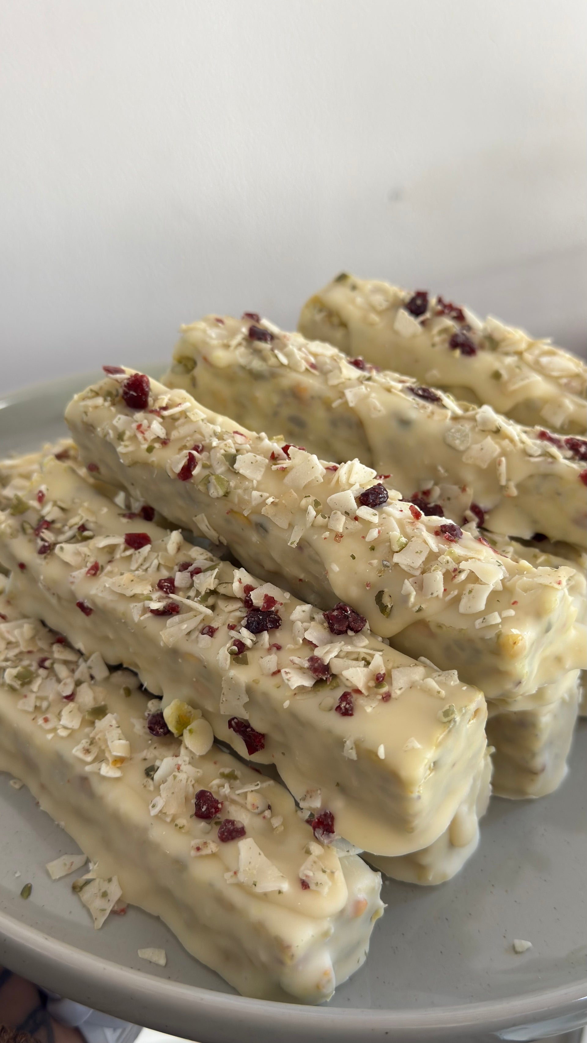 Barra Pistacho. Sin gluten, Vegano, Sin azúcar.
