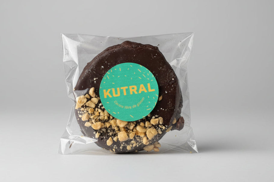 Alfajor de Mani. Sin gluten, Vegano, Sin azúcar.