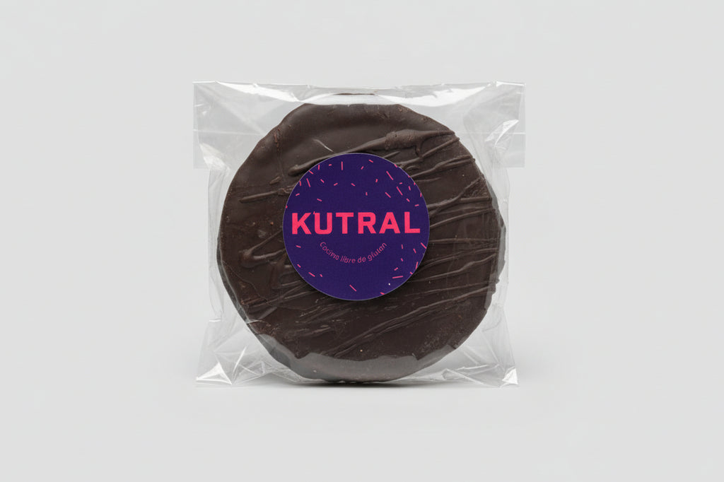 Alfajor de Trufa. Sin gluten, Vegano, Sin azúcar.
