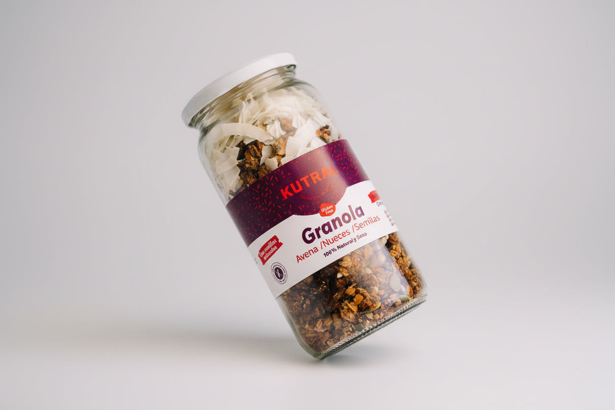 Granola Casera. Sin gluten, Vegano, Sin azúcar