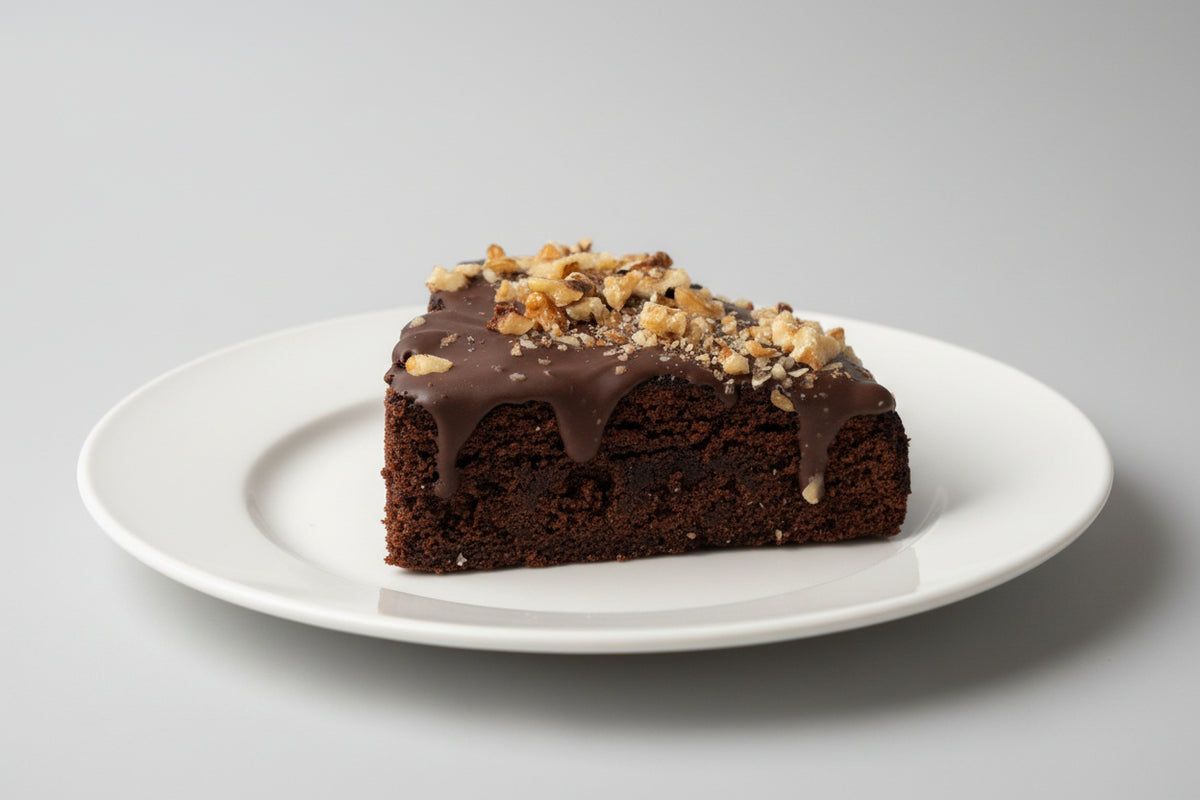 Brownie. Sin gluten, Vegano, Sin azúcar