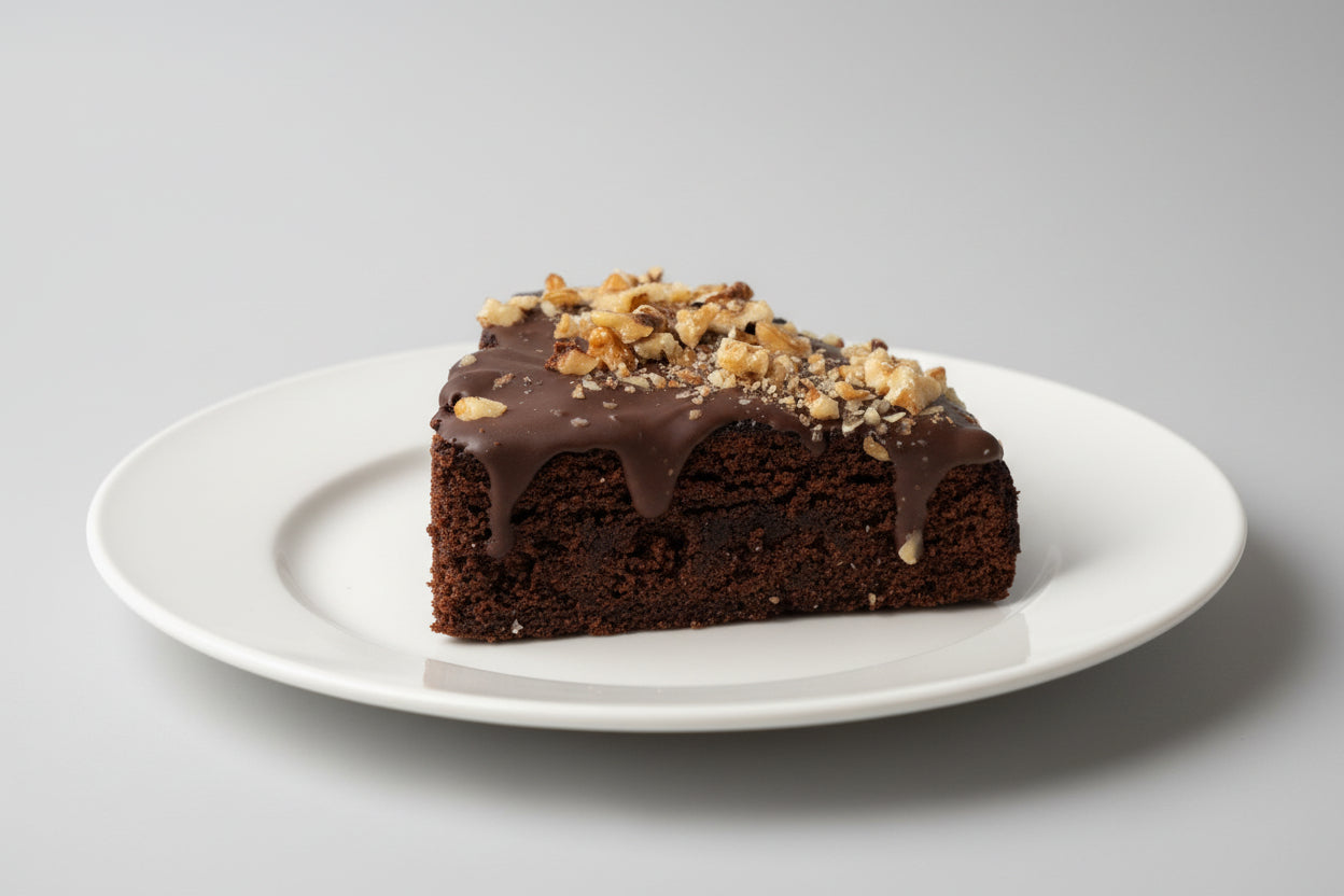 Brownie. Sin gluten, Vegano, Sin azúcar