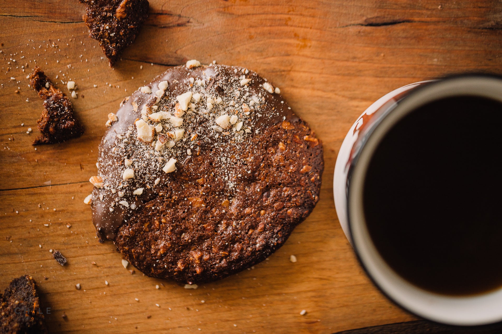 Galletón Almendras Chocolate. Sin gluten, Vegano, Sin azúcar